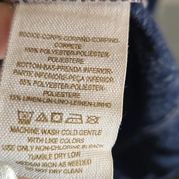 FP Beach Navy Button-Up Long Sleeve Shirt - Picture 3 of 5